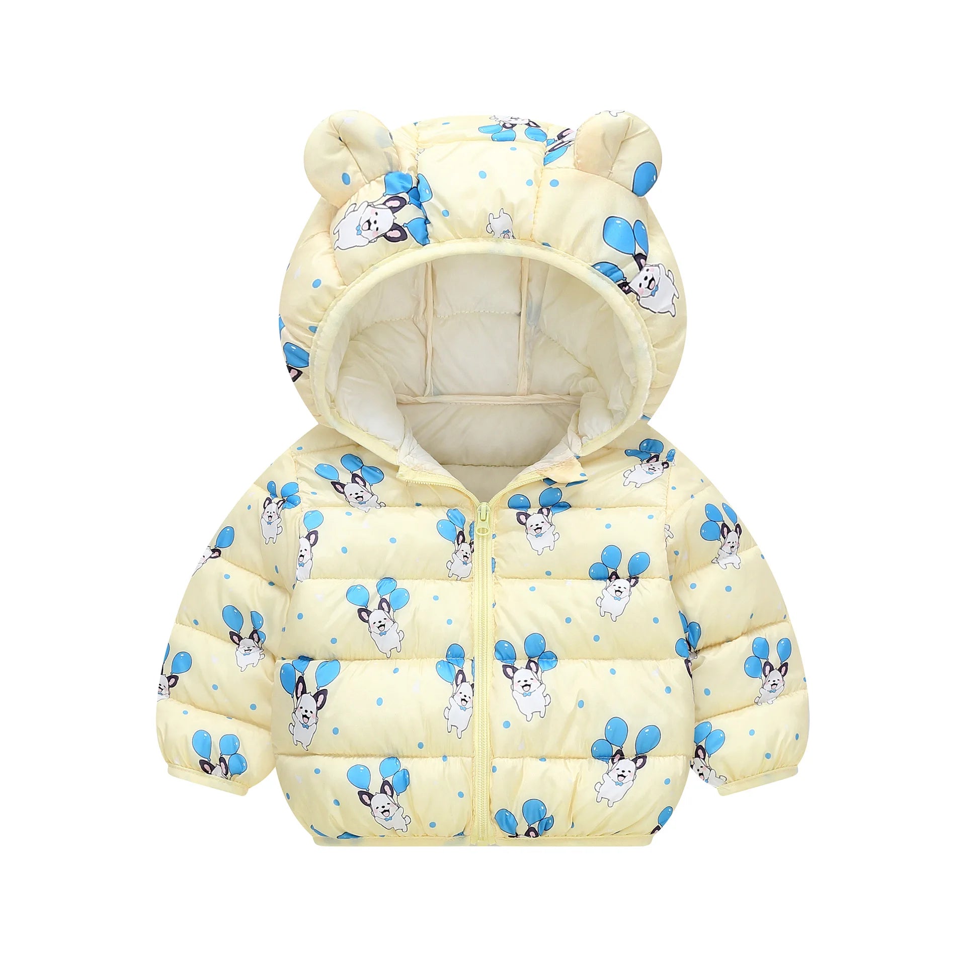 Winter Baby Down Cotton Jacket Winter 2023 New Fashion Cute Cartoon Coat Boys Girls Hooded Warm for Children's Outerwear 0-5y